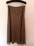ALEX & CO BROWN SPOT TOP & SKIRT SIZE 12/14 - Whispers Dress Agency - Womens Suits & Tailoring - 4
