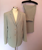 CALVIN KLEIN LIGHT GREY TROUSER SUIT SIZE 16 - Whispers Dress Agency - Womens Suits & Tailoring - 1