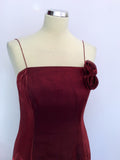Debut Deep Red Strappy Evening Dress Size 10 - Whispers Dress Agency - Womens Dresses - 2