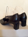 Gabor Black Leather Elasticated Strap Heels Size 6.5/39.5 - Whispers Dress Agency - Sold - 3