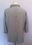 Whistles Light Grey Oversize Shirt Size 12 - Whispers Dress Agency - Sold - 6