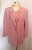 Jacques Vert Pink Floral Blouse, Jacket & Skirt Suit Size 16/18 - Whispers Dress Agency - Womens Suits & Tailoring - 2