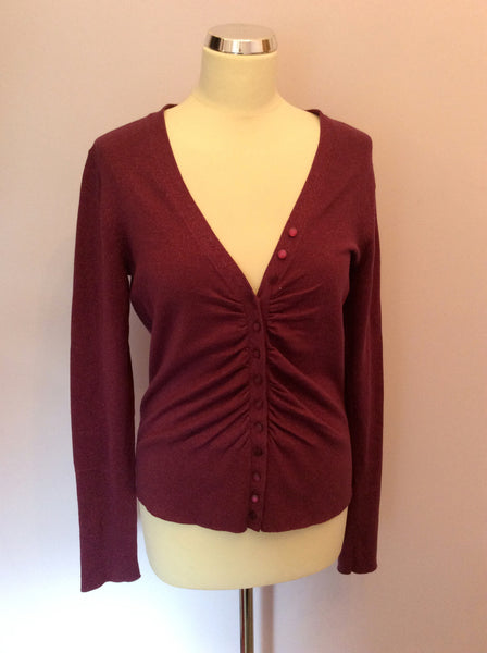 Whistles Purple Sparkle Cardigan Size 4 UK 14 - Whispers Dress Agency - Sold - 1