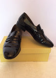 Vintage Grenson Black Patent Leather Carlos Slip On Shoes Size 8.5 /42.5 - Whispers Dress Agency - Sold - 3