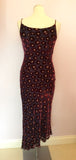 Hobbs Burgundy Floral Silk Blend Dress Size 8 - Whispers Dress Agency - Womens Dresses - 3