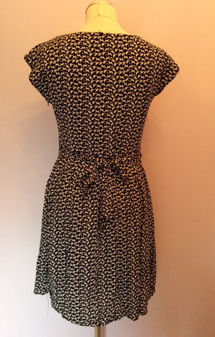 Pussycat Black & White Cat Print Dress Size M - Whispers Dress Agency - Sold - 3