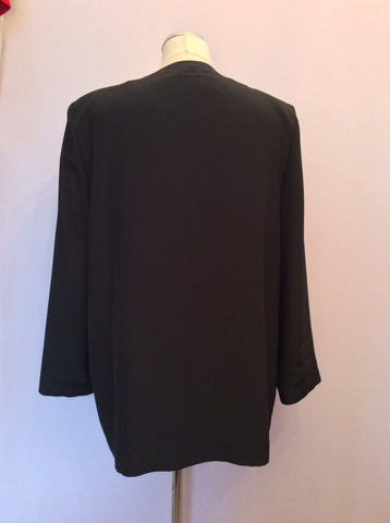 Jacques Vert Black Lightweight Jacket Size 16 - Whispers Dress Agency - Sold - 3
