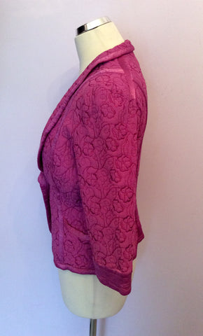 Ghost Pink Embroidered 3/4 Sleeve Jacket Size M - Whispers Dress Agency - Womens Coats & Jackets - 2