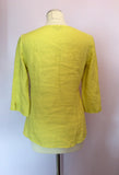 Jaeger Yellow Linen Top Size 10 - Whispers Dress Agency - Womens Tops - 2