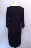 Hobbs Black Scoop Neck Stretch Dress Size M - Whispers Dress Agency - Sold - 2