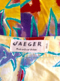 Vintage Jaeger Yellow Print Crop Top & Trousers Approx Size 6/8 - Whispers Dress Agency - Sold - 6
