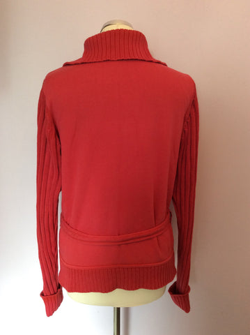 Jocavi Pink Cotton Tie Belt Cardigan Size 12 - Whispers Dress Agency - Womens Knitwear - 3
