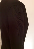 Betty Barclay Black Ruched Sleeve Long Cardigan Size 12 - Whispers Dress Agency - Sold - 2