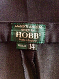 Hobbs Dark Grey Wool Trousers Size 14 - Whispers Dress Agency - Sold - 3