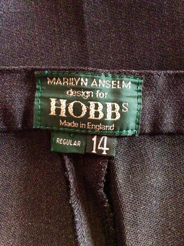 Hobbs Dark Grey Wool Trousers Size 14 - Whispers Dress Agency - Sold - 3