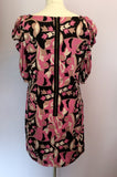 Monsoon Pink Print Pleated Short Sleeve Dress Size 14 - Whispers Dress Agency - Womens Dresses - 3