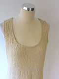 RELIGION NUDE BEADED & SEQUINNED SHIFT DRESS SIZE XS UK 8