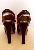 Brand New Kurt Geiger Black & Pewter Peeptoe Heels Size 7/41 - Whispers Dress Agency - Womens Heels - 4