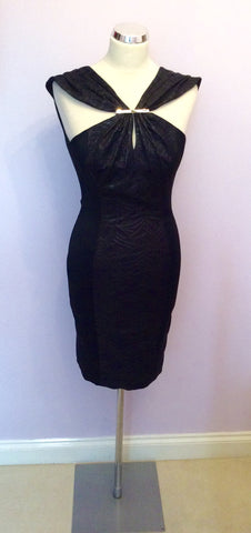 Karen Millen Black Wiggle / Pencil Dress Size 8 - Whispers Dress Agency - Womens Dresses - 1