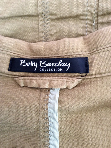 Betty Barclay Olive Green Cotton Jacket Size 12 - Whispers Dress Agency - Womens Coats & Jackets - 3