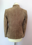 Laura Ashley Light Brown Suede Jacket Size 10 - Whispers Dress Agency - Sold - 4