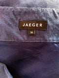 Jaeger Blue Silk & Linen Skirt Size 16 - Whispers Dress Agency - Sold - 2