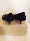 Michael Kors Black Suede Vivienne Kitten Pumps Size 7/40 - Whispers Dress Agency - Sold - 4