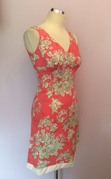 Brand New Ady Gluck-Frankel Pink Floral Print Dress Size S - Whispers Dress Agency - Womens Dresses - 1