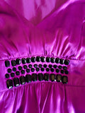 Monsoon Deep Pink Beaded Trim Silk Dress Size 10 - Whispers Dress Agency - Sold - 4