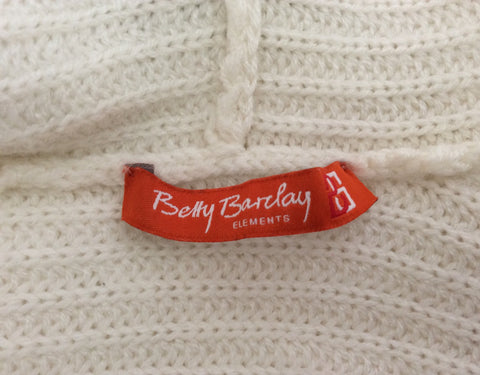 Betty Barclay Ivory Hooded Jumper Size 14 - Whispers Dress Agency - Sold - 3