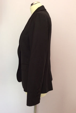 Ted Baker Black Wool Blend Suit Jacket Size 4 UK 14 - Whispers Dress Agency - Sold - 2