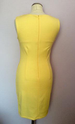 Rinascimento Yellow & Gold Chain Trim Dress Size S - Whispers Dress Agency - Sold - 3