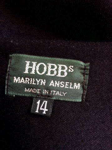 Hobbs Black Wool Long Pencil Skirt Size 14 - Whispers Dress Agency - Womens Skirts - 3