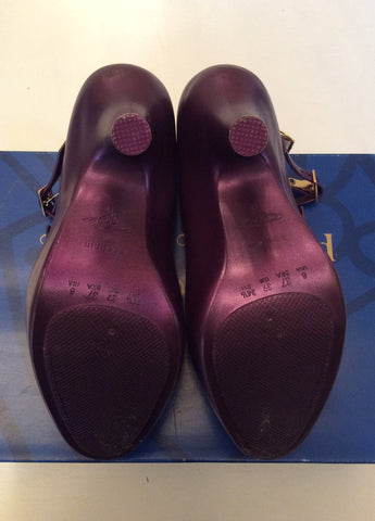 VIVIENNE WESTWOOD ANGLOMANIA LILAC/PURPLE 3 STRAP HEELS SIZE 6/39 - Whispers Dress Agency - Sold - 4