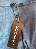 Brand New Lanidor Blue Stretch Jersey Cardigan Size L - Whispers Dress Agency - Womens Tops - 3