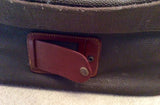 Mulberry Scotchgrain Dark Green & Brown Leather Trim Vanity Case With Strap - Whispers Dress Agency - Sold - 9