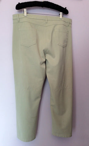 Jaeger Beige Cotton Trousers Size 16 - Whispers Dress Agency - Womens Trousers - 3