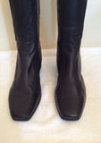 Brand New Clarks Black Soft Leather Boots Size 5/38 - Whispers Dress Agency - Sold - 5