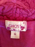 Ghost Pink Embroidered 3/4 Sleeve Jacket Size M - Whispers Dress Agency - Womens Coats & Jackets - 4