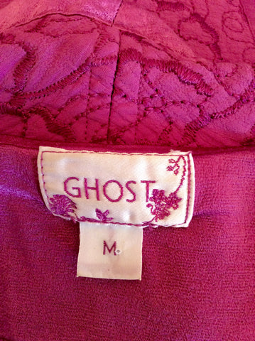 Ghost Pink Embroidered 3/4 Sleeve Jacket Size M - Whispers Dress Agency - Womens Coats & Jackets - 4