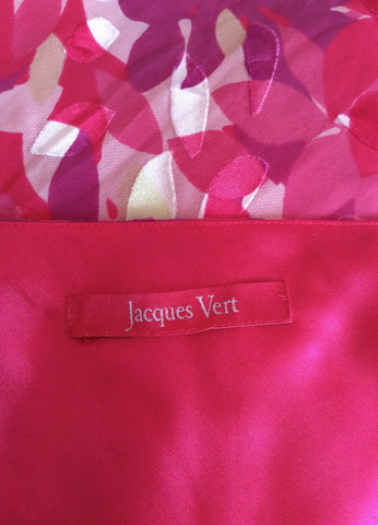 Jacques Vert Pink Floral Print Occasion Dress Size 20 - Whispers Dress Agency - Sold - 4