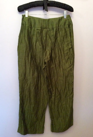 Kaliko Green Linen Blend Trouser Suit Size 10 - Whispers Dress Agency - Womens Suits & Tailoring - 6