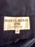 Vintage Droopy & Browns Black Silk Trousers Size 12/14 - Whispers Dress Agency - Sold - 2