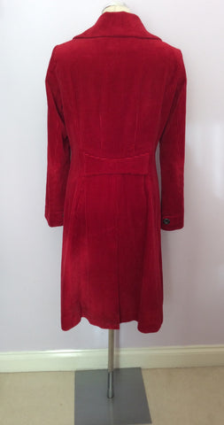 Per Una Red Corduroy Coat Size 12 - Whispers Dress Agency - Sold - 3