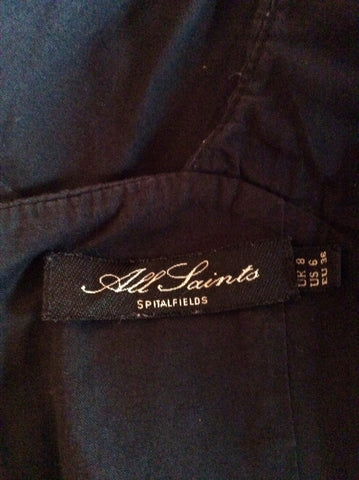 All Saints Black Cotton Beaujolais Dress Size 8 - Whispers Dress Agency - Sold - 5