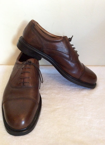 Brand New Oakridge Brown Leather Lace Up Shoes Size 12 /46.5 - Whispers Dress Agency - Mens Formal Shoes - 1