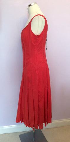 Brand New Linea Orange Cotton Dress Size 14 - Whispers Dress Agency - Womens Dresses - 3