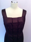 Brand New Phase Eight Aubergine Silk Dress Size 14 - Whispers Dress Agency - Sold - 2