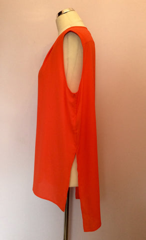 BRAND NEW MARKS & SPENCER AUTOGRAPH ORANGE SLEEVELESS TOP SIZE 18 - Whispers Dress Agency - Sold - 2