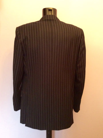 Aquascutum Charcoal Pinstripe Wool Suit Jacket Size 42L - Whispers Dress Agency - Mens Suits & Tailoring - 4